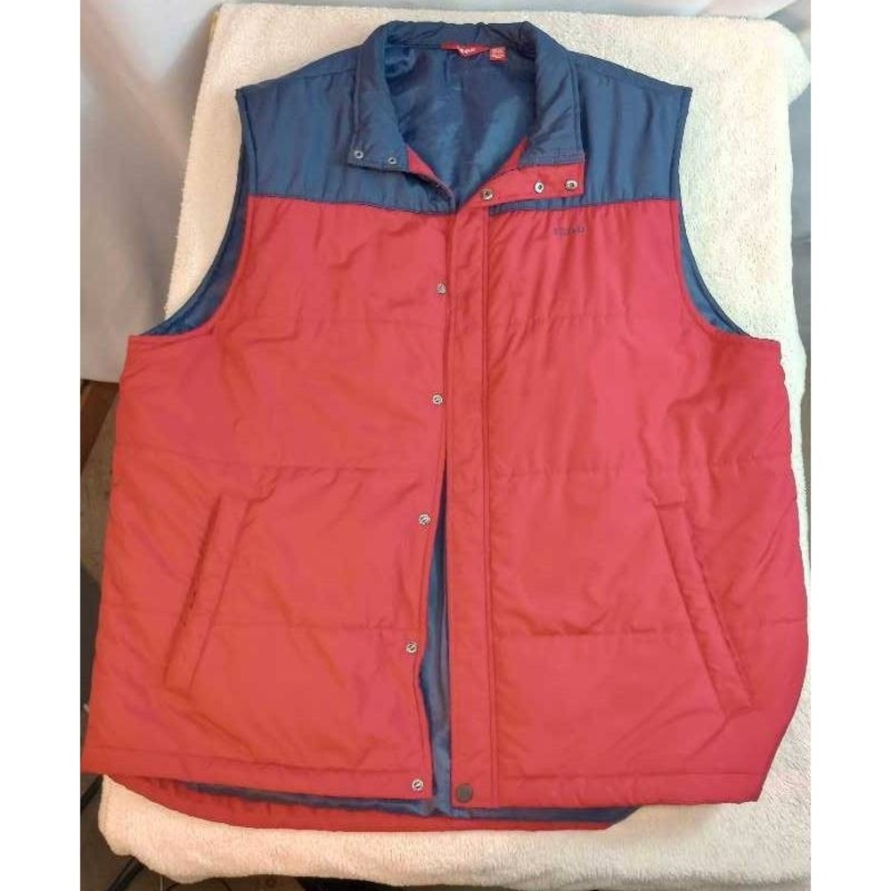 IZOD Red Blue Puffer Vest Lightweight Jacket Gorpcore XXG XXL‎